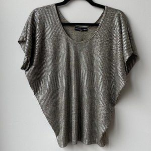 Metallic Gold/Silver Top